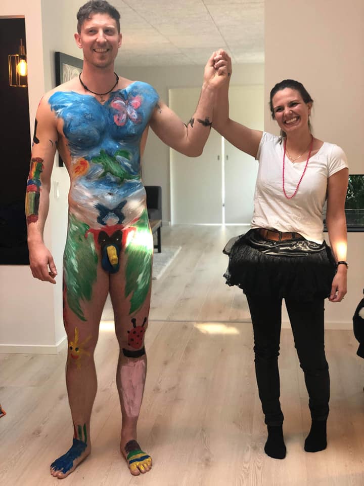Bodypaint til polterabend